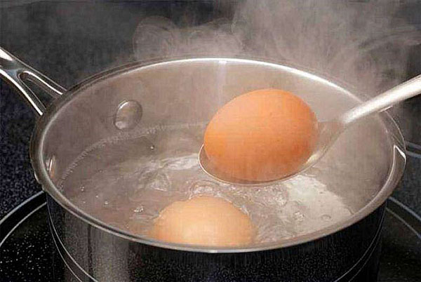 отварить яйца