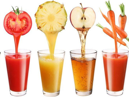 Sappen van fruit en groenten brengen het lichaam goed
