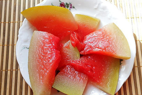 Marinované vodné melóny bez sterilizácie
