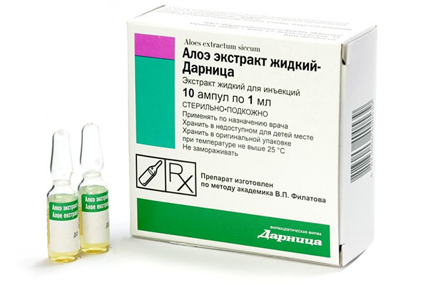 Injecties vloeibaar aloë-extract