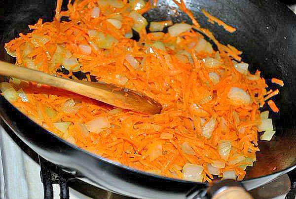 bawang rebusan dan wortel