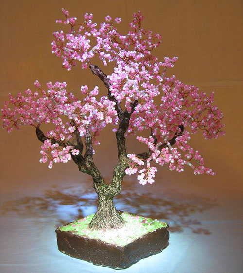 fantastisk beaded bonsai
