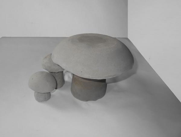 蘑菇的小雕像的准备