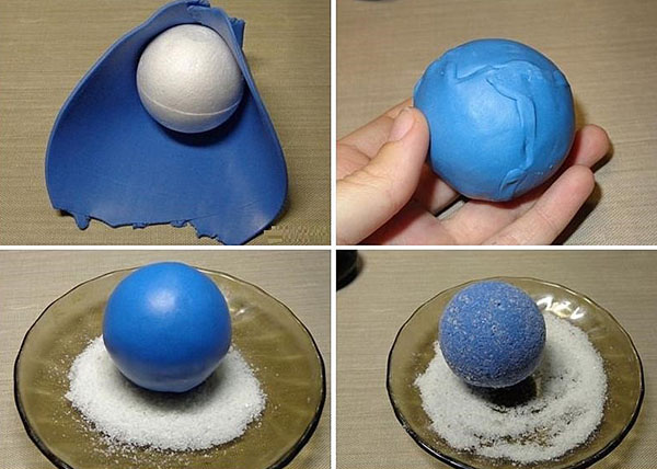 mes gaminame kamuoliukus iš polimero molio