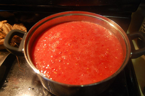 ferve suco de tomate