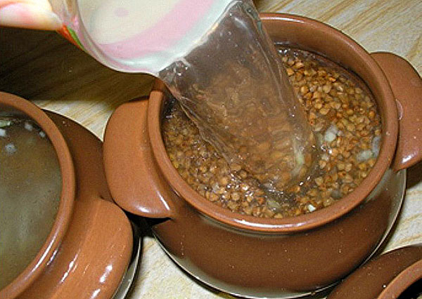 para encher potes de trigo e cogumelos