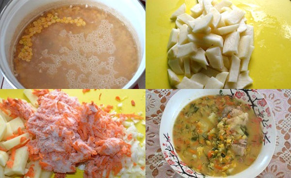 etape de supă de gătit
