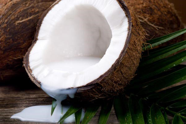 mjölk från färsk kokosnöt
