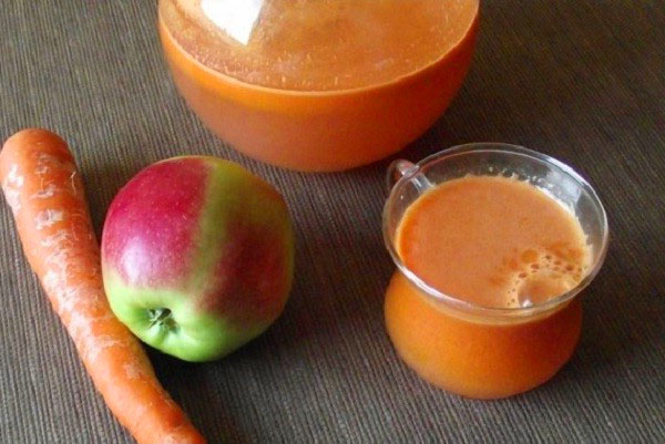 น้ำแอปเปิ้ลและแครอท