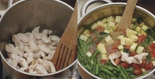 preparar sopa com feijão verde