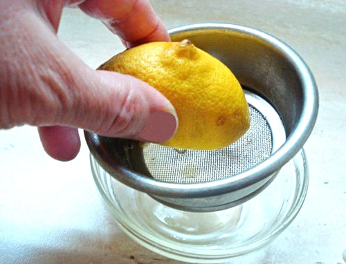pers citroensap uit
