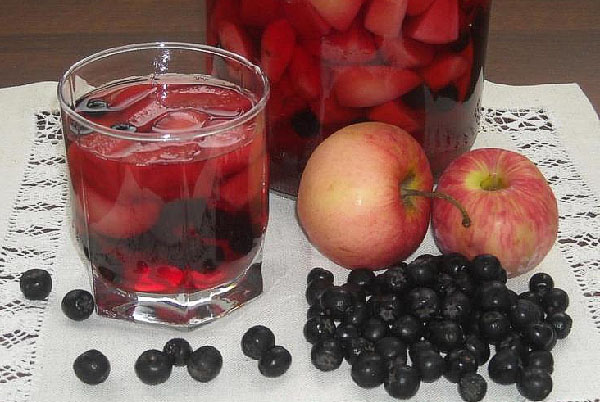 compote epal dan blueberries