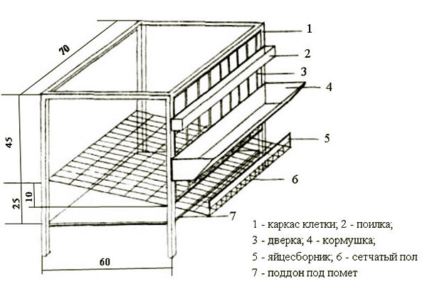 笼子的结构用于铺设层