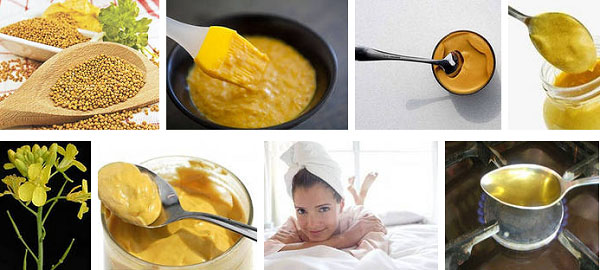 različne recepte za lase maske z gorčico