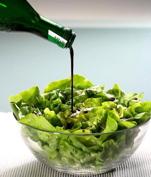 Gresskarolje er lagt til salater