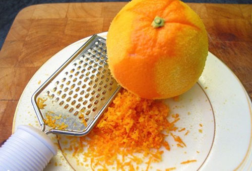 portakal kabuğu doğrayın