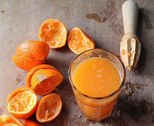 Färsk mandarinjuice