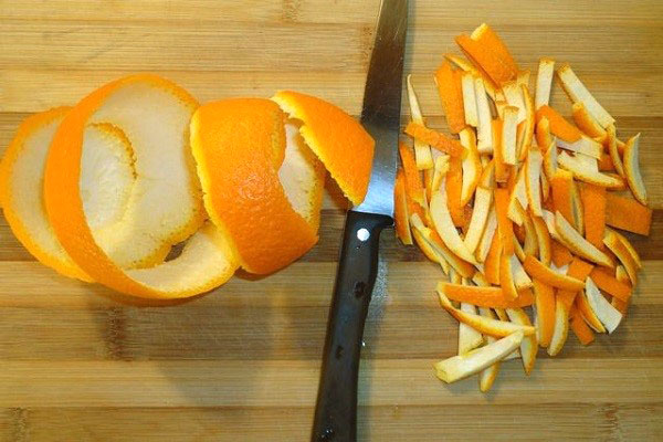 หั่นเปลือกส้ม