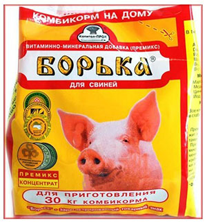 Premix untuk babi Borka