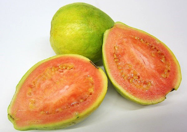 Guava sort med apelsinmassa