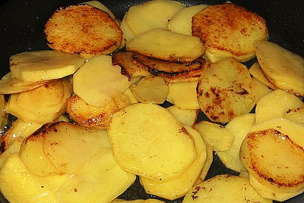 het roosteren van aardappelen