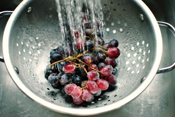 vask druer og blommer
