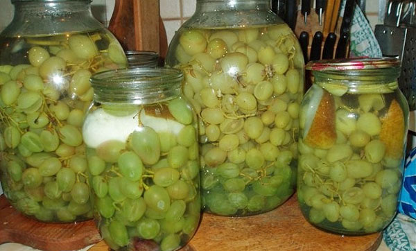 compota de uvas verdes