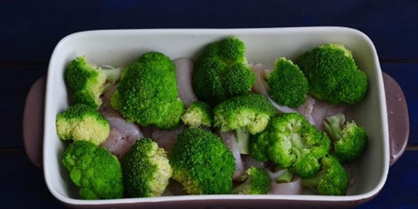 letakkan brokoli dalam bentuk
