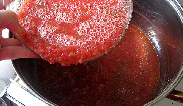 gătiți pasta de tomate cu condimente