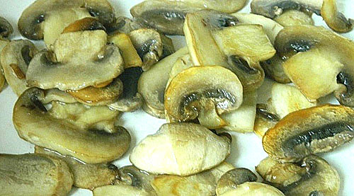 frite os cogumelos