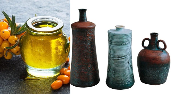 skladiščenje morskega bučnega olja v stekleni in keramični izdelki