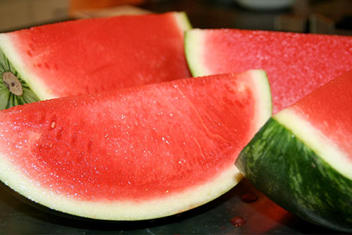 Klipp vattenmelon är inte föremål för långvarig förvaring